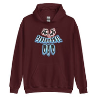 Paranormal Ghost Dad design on unisex hoodie, front view