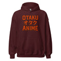 Otaku オタク Anime design on unisex hoodie, front view