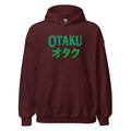 Otaku オタク Japanese Culture design on unisex hoodie, front view