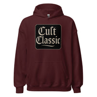 Cult Classic design on unisex hoodie, front view