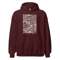 Feast of the Impaler design on unisex hoodie, front view
