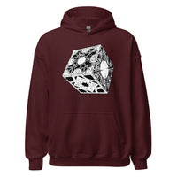 Lament Configuration design on unisex hoodie, front view