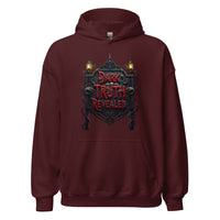 Dark Truth Revealed design on unisex hoodie, front view