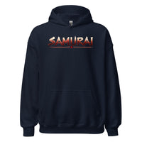 Samurai Warrior design on unisex hoodie, front view