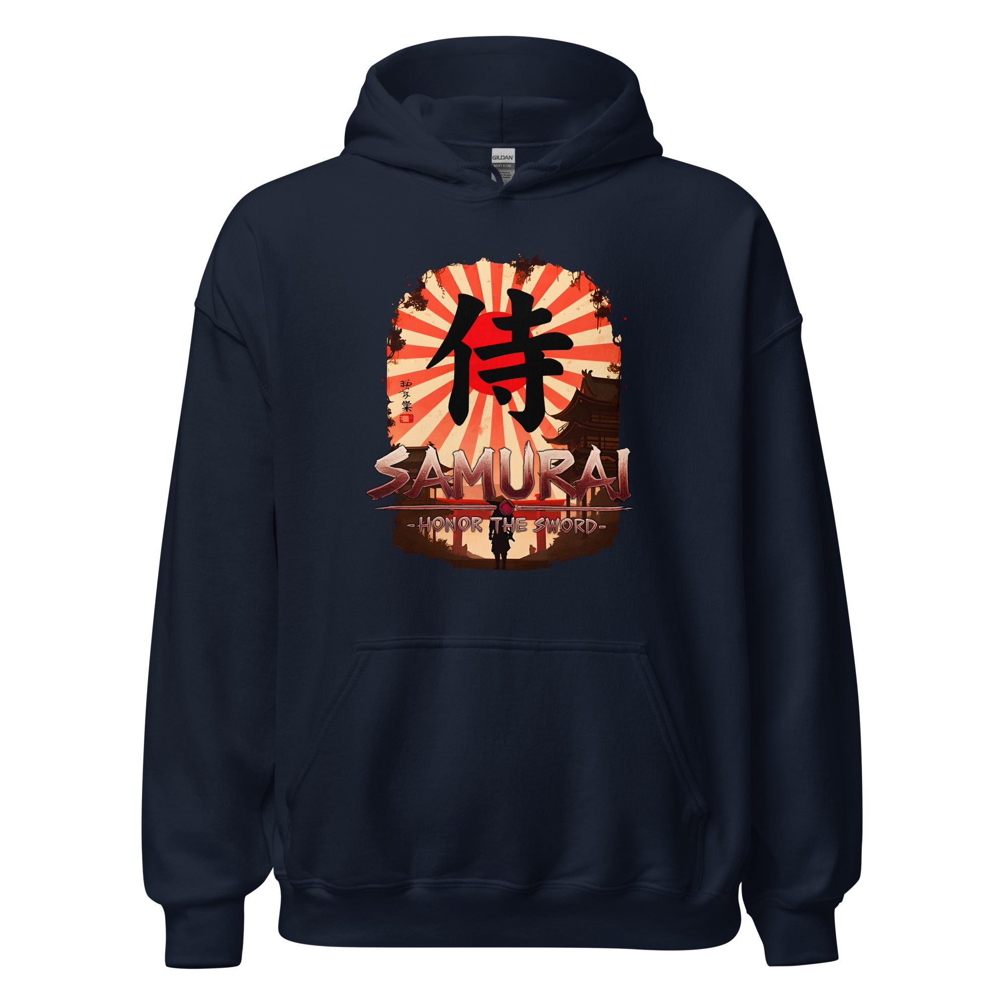 Anime Samurai Warrior Honor The Sword Pullover Hoodie Sweatshirt