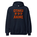 Otaku オタク Anime design on unisex hoodie, front view