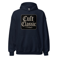 Cult Classic design on unisex hoodie, front view