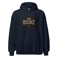 The Occult design on unisex hoodie, front view