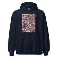 Feast of the Impaler design on unisex hoodie, front view