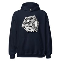 Lament Configuration design on unisex hoodie, front view