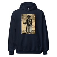 Plague Doctor 1334 design on unisex hoodie, front view