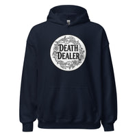 Death Dealer design on unisex hoodie, front view