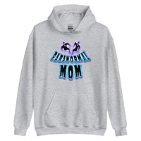 Paranormal Ghost Mom design on unisex hoodie, front view
