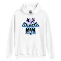 Paranormal Ghost Mom design on unisex hoodie, front view