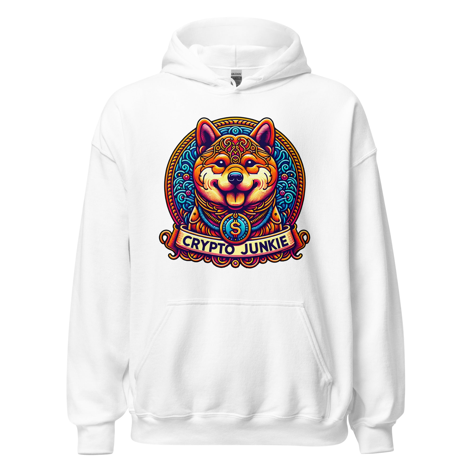 Dog Meme Coins Crypto Dogecoin Shiba Inu Token Pullover Hoodie Sweatshirt