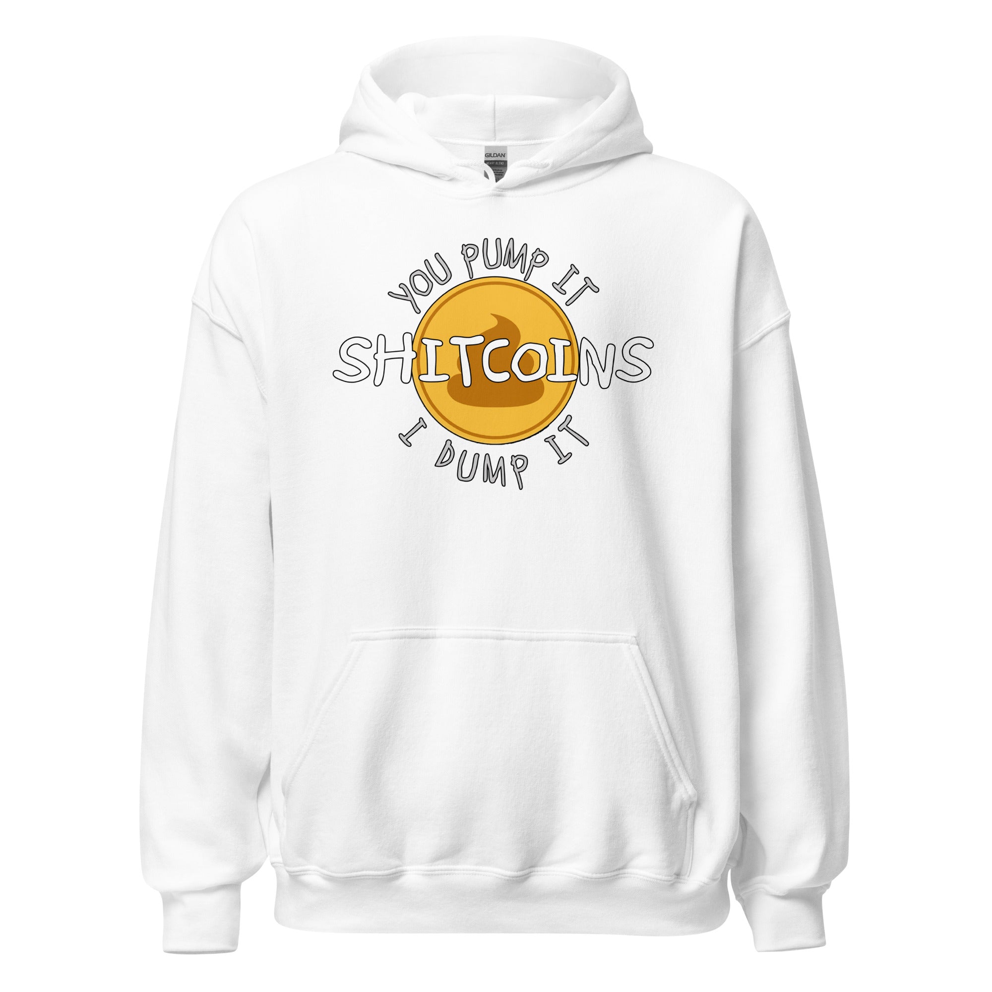 Shitcoins Pump and Dump Crypto Meme Coins Pullover Hoodie Sweatshirt