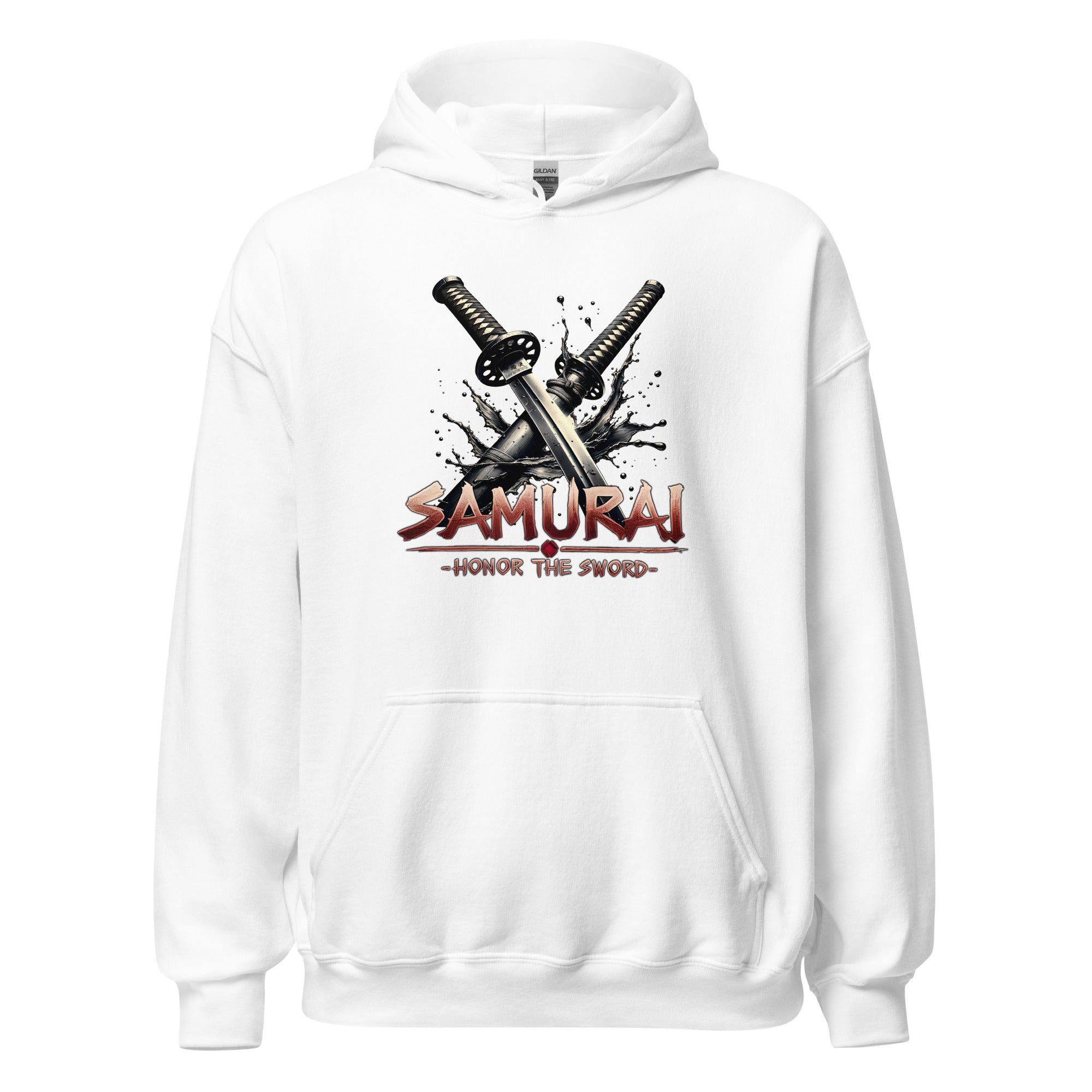 Splash Katana Swords Samurai Warrior Pullover Hoodie Sweatshirt