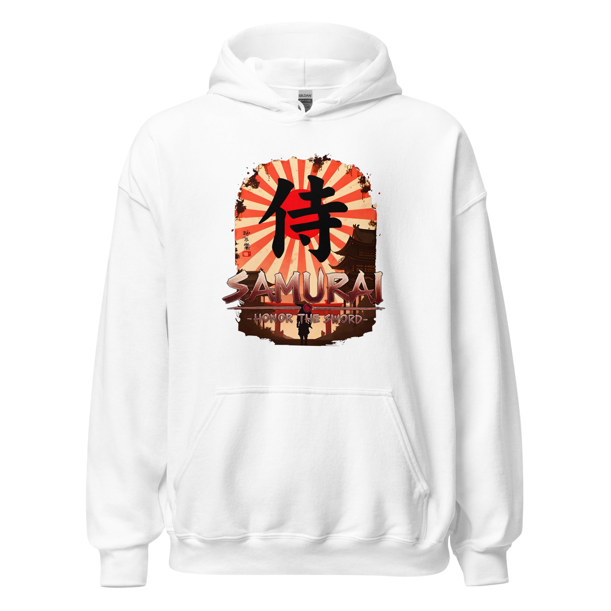 Anime Samurai Warrior Honor The Sword Pullover Hoodie Sweatshirt