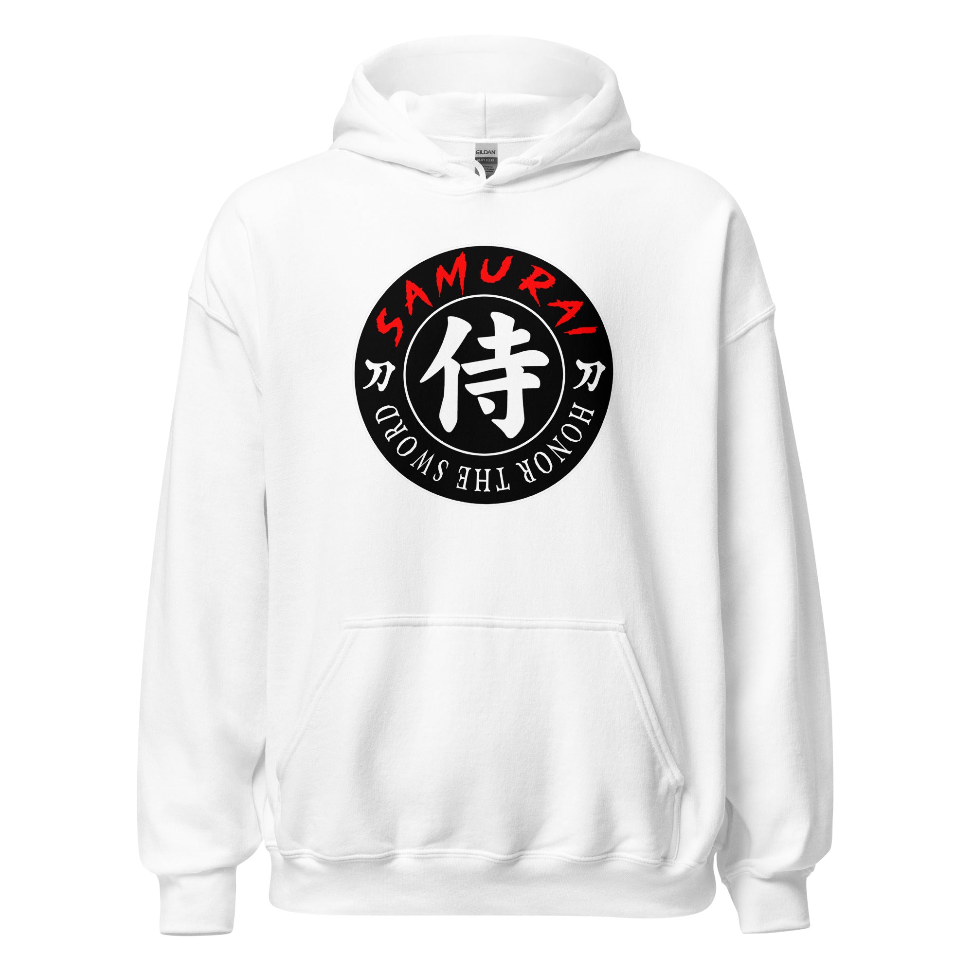 Samurai Honor the Sword Japanese Kanji Symbol Pullover Hoodie Sweatshirt