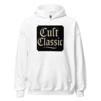 Cult Classic design on unisex hoodie, front view
