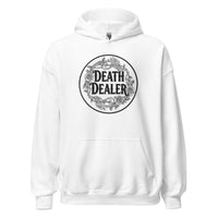 Death Dealer design on unisex hoodie, front view