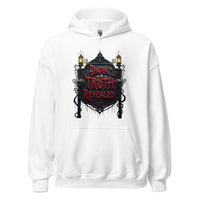 Dark Truth Revealed design on unisex hoodie, front view