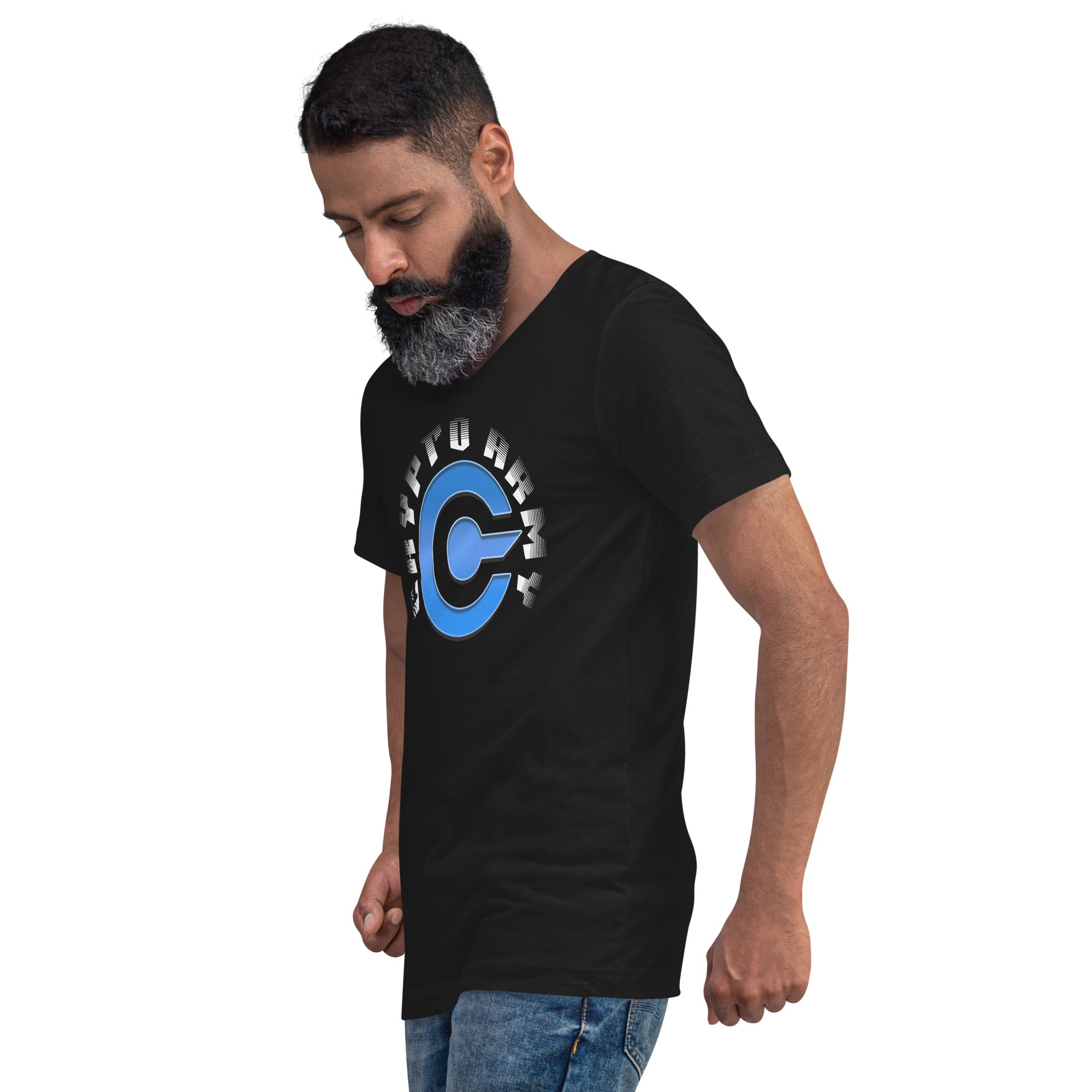 Crypto Army Strong Cryptocurrency Symbol V-Neck T-Shirt