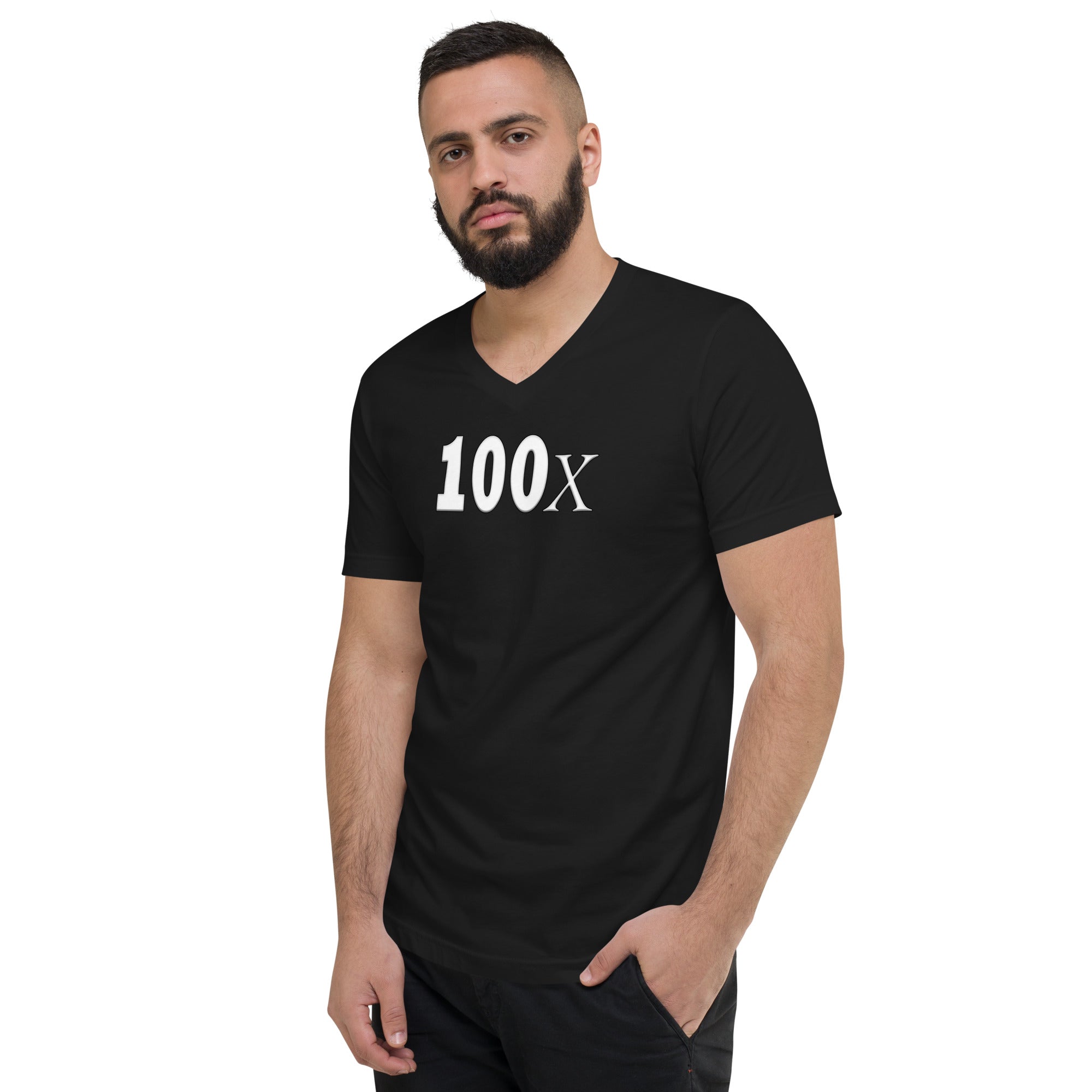 100x Hidden Gem Crypto Coin Bull Run V-Neck T-Shirt