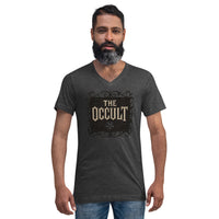 The Occult design on unisex V-neck shirt, front view