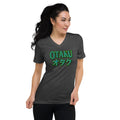 Otaku オタク design on unisex V-neck shirt, front view