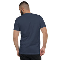 Unisex V-neck shirt, back view