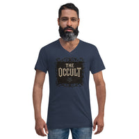The Occult design on unisex V-neck shirt, front view