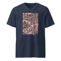 Feast of the Impaler design on unisex V-neck shirt, front view