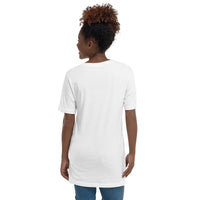 Unisex V-neck shirt, back view