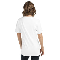 Unisex V-neck shirt, back view