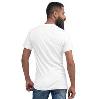Unisex V-neck shirt, back view