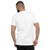 Unisex V-neck shirt, back view