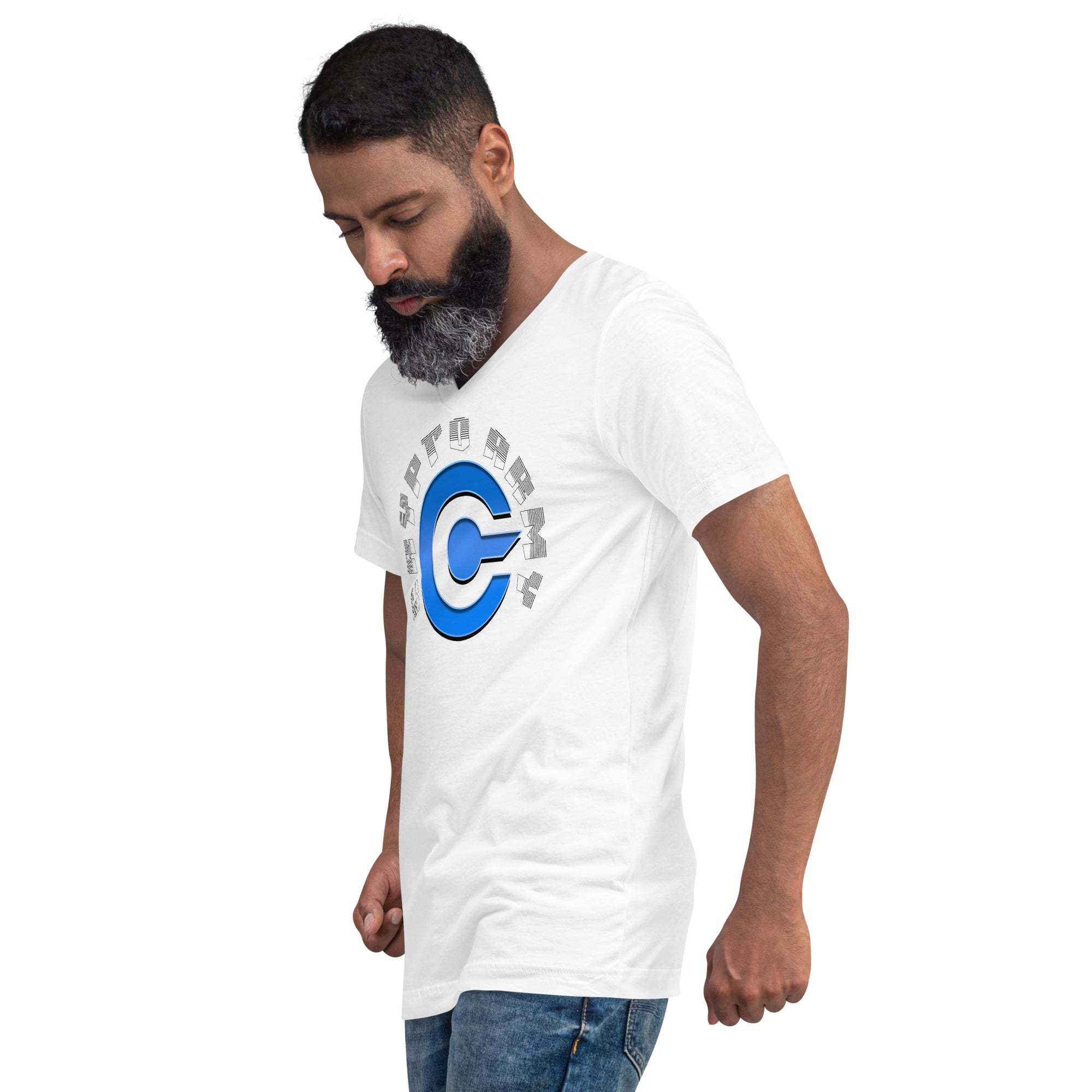 Crypto Army Strong Cryptocurrency Symbol V-Neck T-Shirt