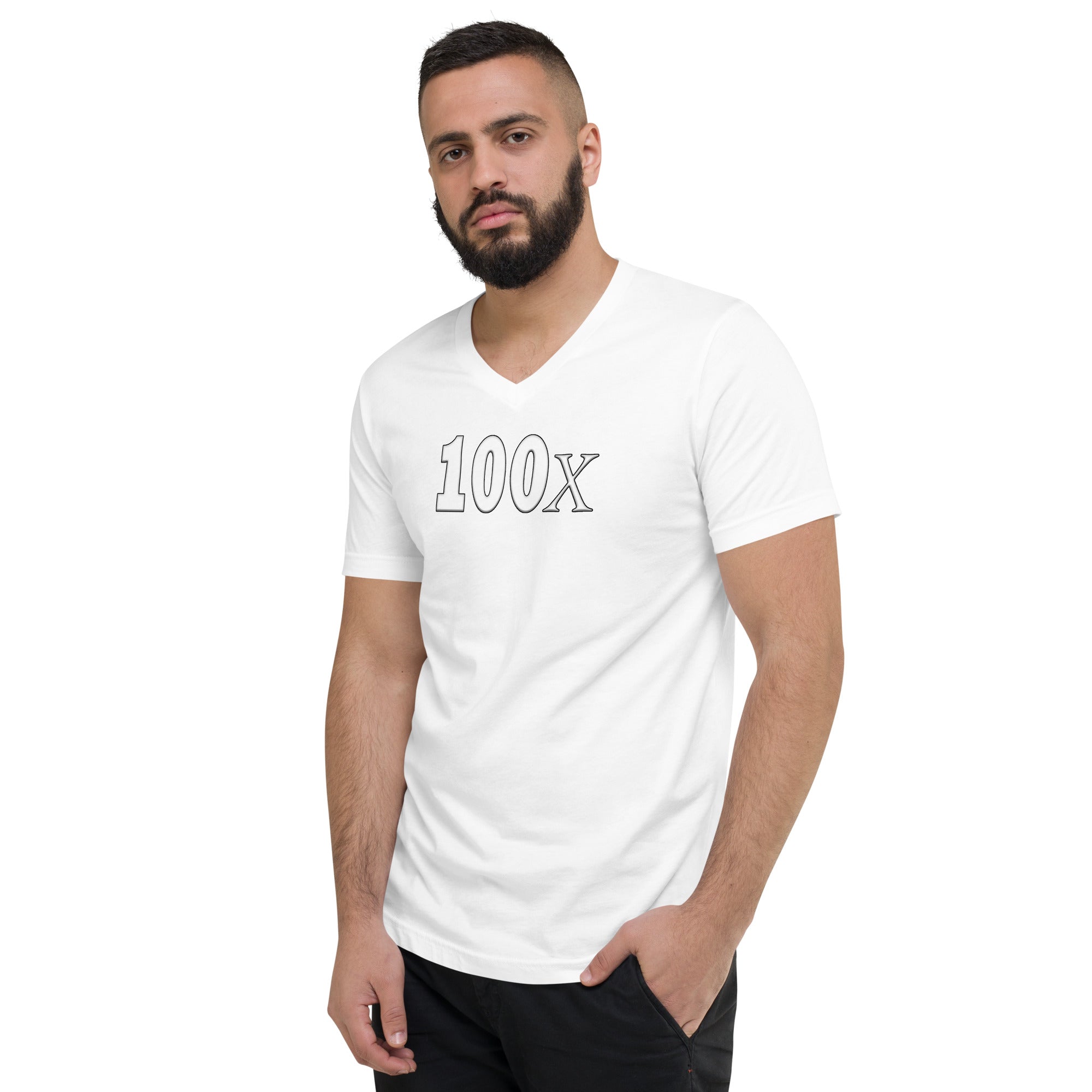 100x Hidden Gem Crypto Coin Bull Run V-Neck T-Shirt