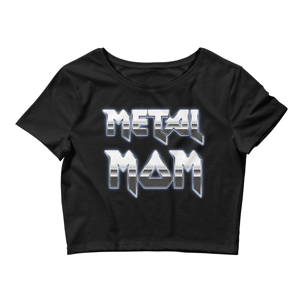 Metal Mom Heavy Metal Music Mother's Day Women’s Crop Tee
