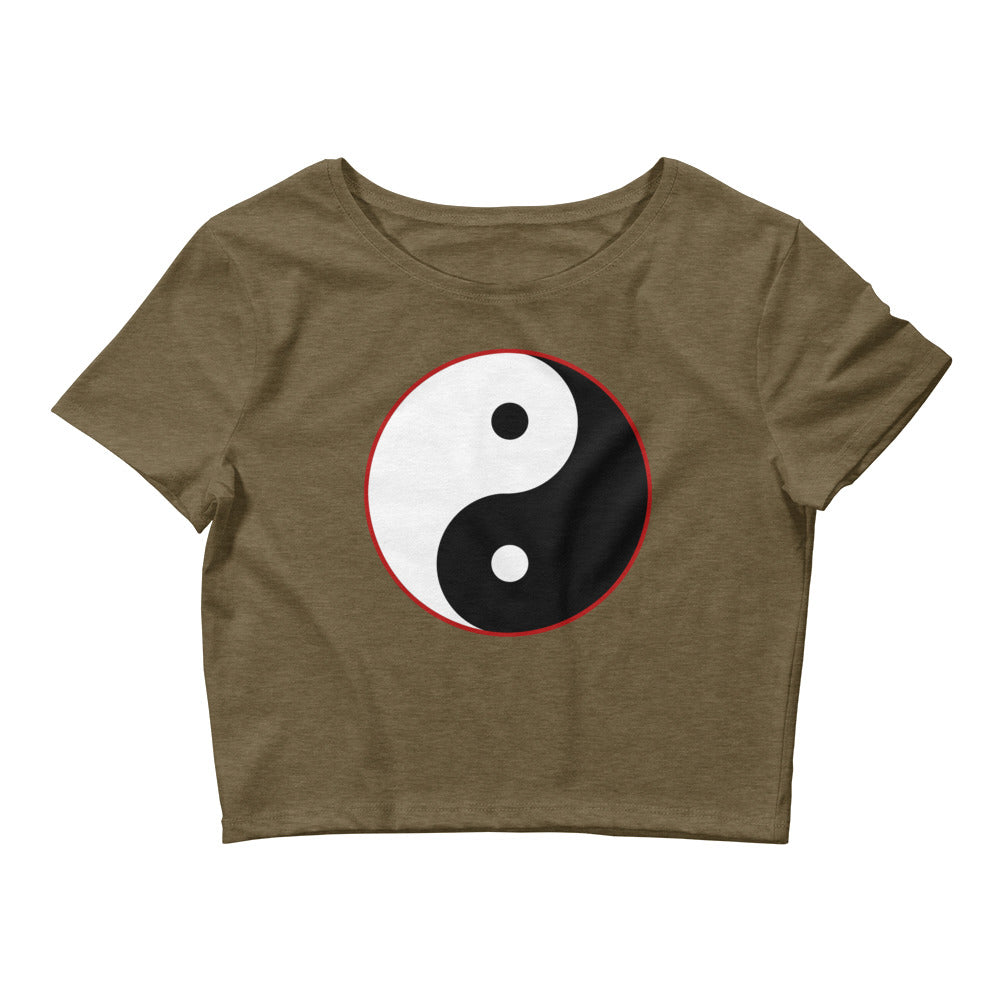Yin and Yang Ancient Chinese Symbol Women’s Crop Tee