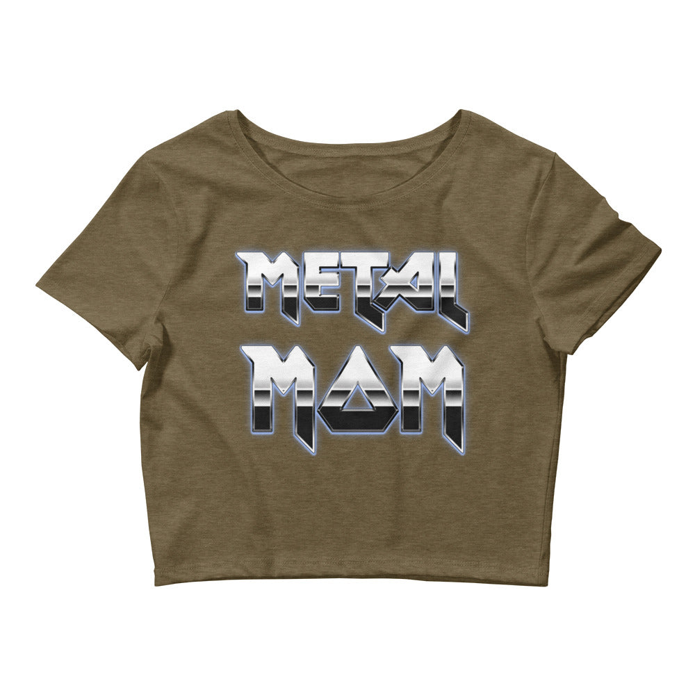 Metal Mom Heavy Metal Music Mother's Day Women’s Crop Tee