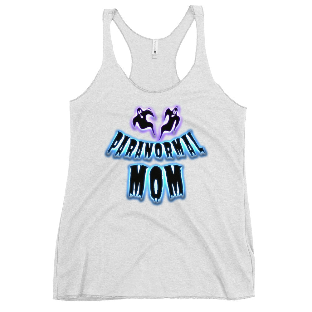 Paranormal Ghost Mom Poltergeist Mother's Day Women's Racerback Tank Top Shirt