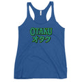 Otaku オタク graphic on women's racerback tank, front view