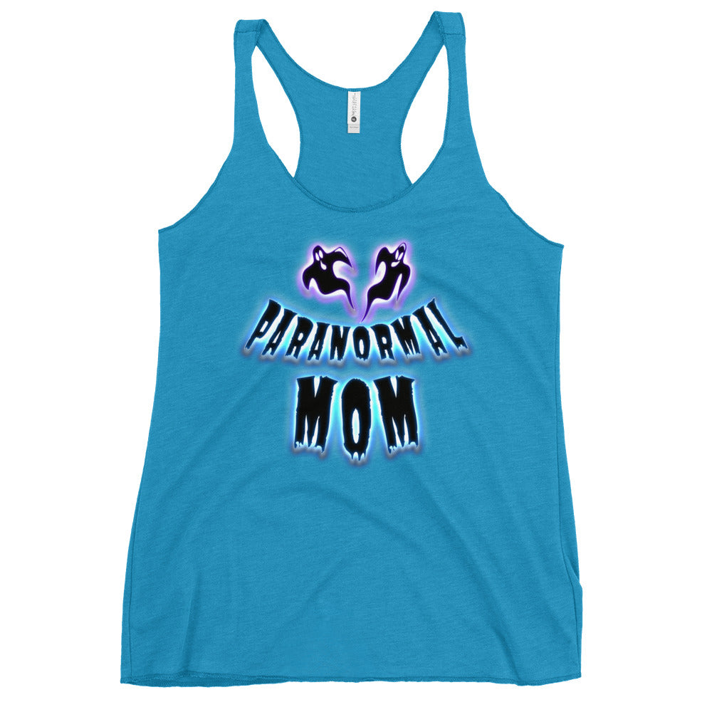 Paranormal Ghost Mom Poltergeist Mother's Day Women's Racerback Tank Top Shirt