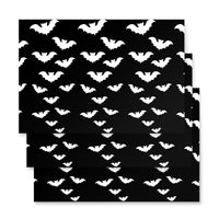 Vampire Bats pattern on wrapping paper sheets, front product mockup