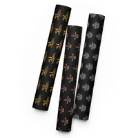 Eye of Ra & Ankh pattern on wrapping paper sheets, front product mockup