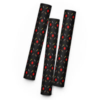 Classic Horror Weapons pattern on wrapping paper sheets, front product mockup