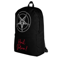 Hail Satan Sigil of Baphomet backpack, left-side view