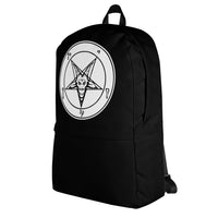 White Sigil of Baphomet backpack, left-side view